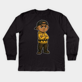 Chuck Lil' Homie Attitude Kids Long Sleeve T-Shirt