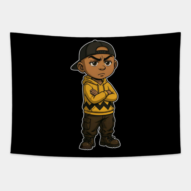 Chuck Lil' Homie Attitude Tapestry by UrbanLifeApparel