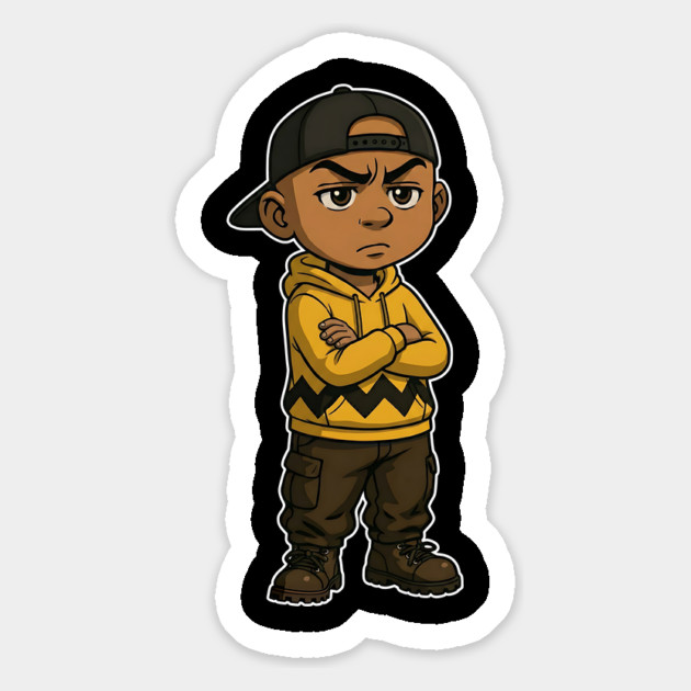 Chuck Lil' Homie Attitude Magnet by UrbanLifeApparel