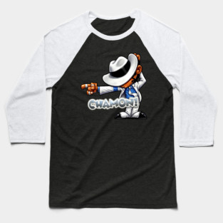 Funny MJ Chamon Design Baseball T-Shirt