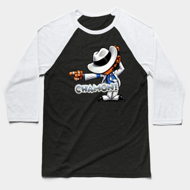 Funny MJ Chamon Design Baseball T-Shirt by UrbanLifeApparel