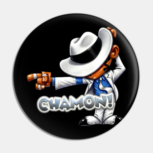 Funny MJ Chamon Design Pin