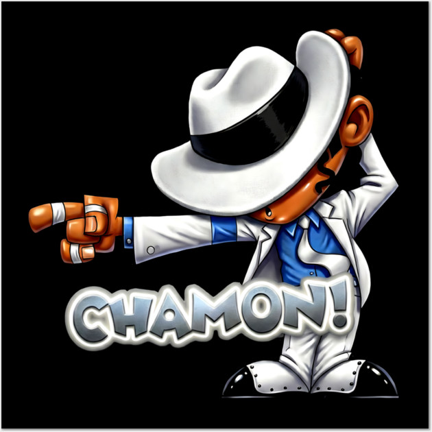 Funny MJ Chamon Design Wall Art by UrbanLifeApparel