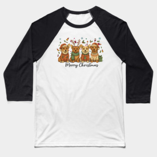 "Pembroke Welsh Corgi Christmas Dog Lover Illustration – Festive Holiday Sweater Design for Gifts” Baseball T-Shirt