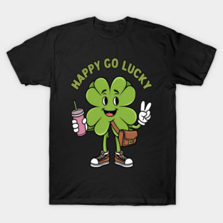 Funny Happy Go Boojee Lucky Patrick Day Shamrock Belt Bag T-Shirt