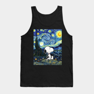 Snoopy Starry Night Tank Top