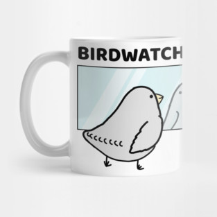 Funny Birdwatching Art Mug