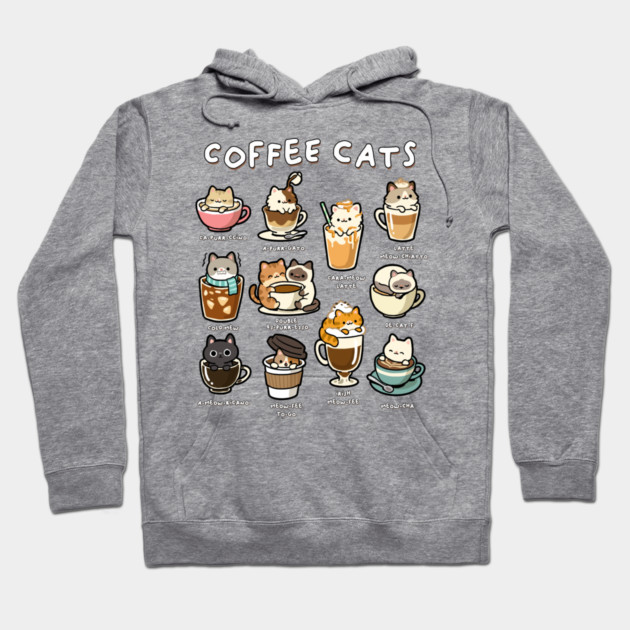 Coffee Cats Hoodie by GoshWow®