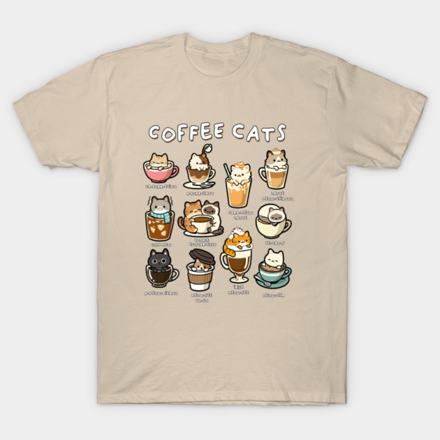 Coffee Cats T-Shirt by GoshWow®