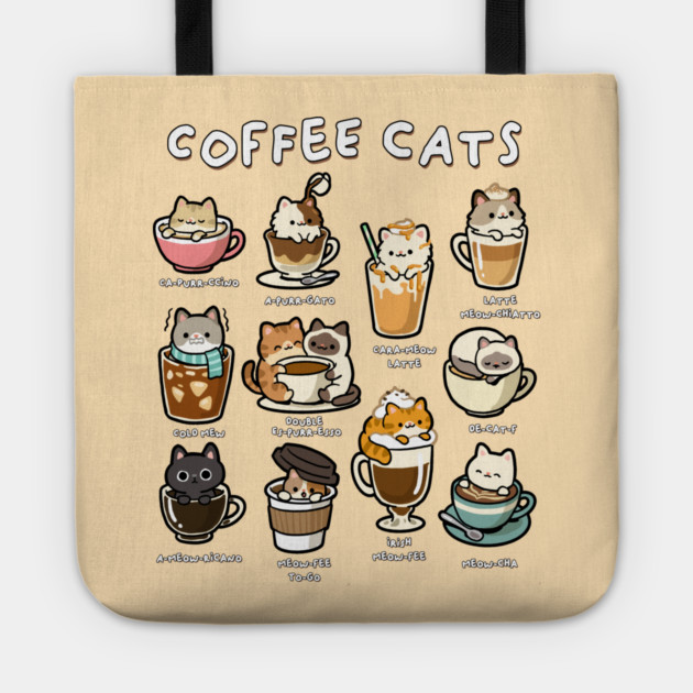 Coffee Cats Tote by GoshWow®