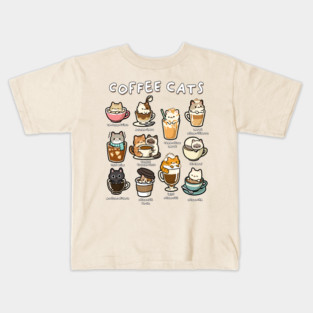 Coffee Cats Kids T-Shirt