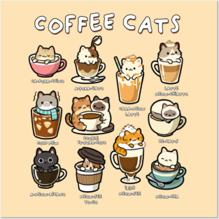 Coffee Cats Posters and Art