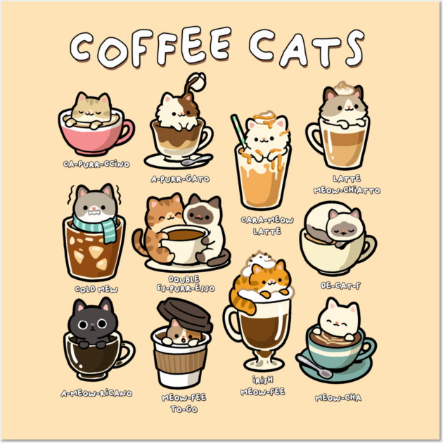 Coffee Cats Wall Art by GoshWow®