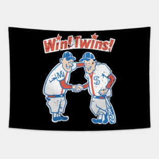 Minnesota twins retro design Tapestry