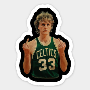 Larry Bird - Middle Finger Vintage Sticker
