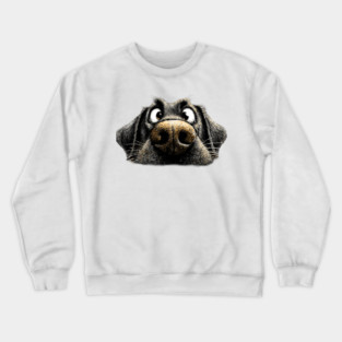 Black Labrador ‘Schmoozing’ Crewneck Sweatshirt