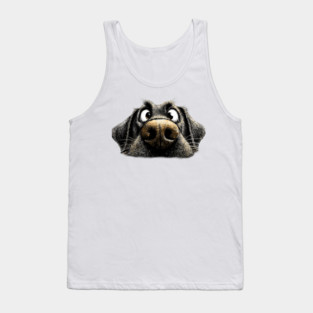 Black Labrador ‘Schmoozing’ Tank Top