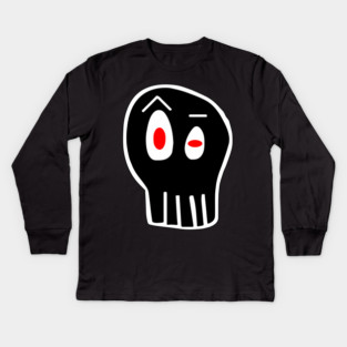 Evil Adam Skull Kids Long Sleeve T-Shirt