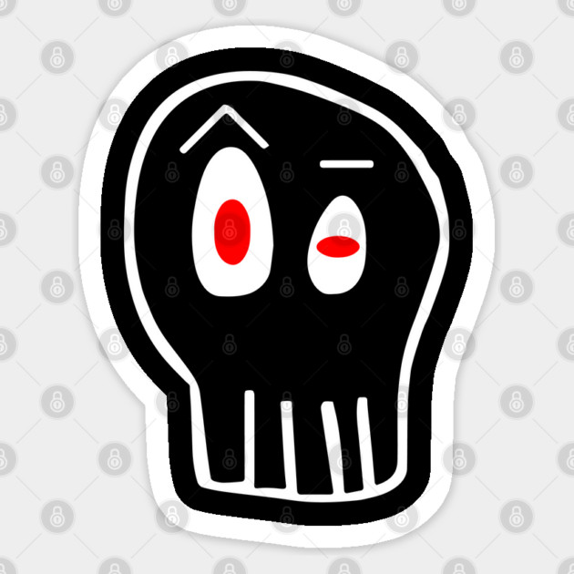 Evil Adam Skull Sticker by Evil Adam