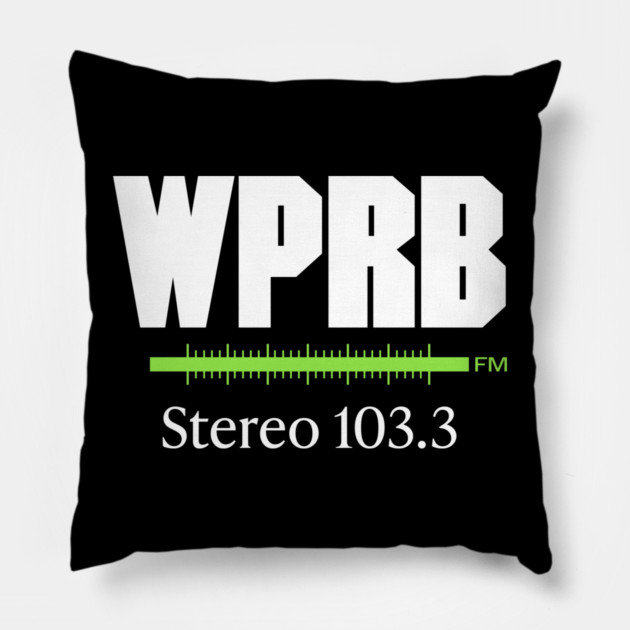 WPRB Classic Black Pillow by WPRB 103.3 fm