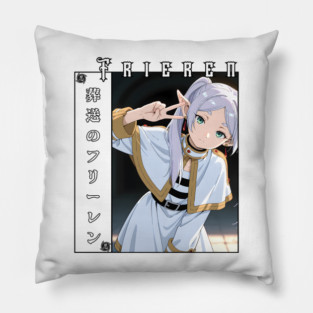 Anime Elf Sorceress – Fantasy Magic Girl Illustration Pillow