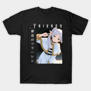 Anime Elf Sorceress – Fantasy Magic Girl Illustration T-Shirt