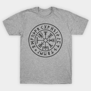 Viking Compass Vegvisir Rune Circle Nordic Heritage T-Shirt