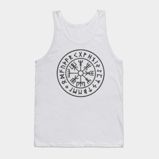 Viking Compass Vegvisir Rune Circle Nordic Heritage Tank Top