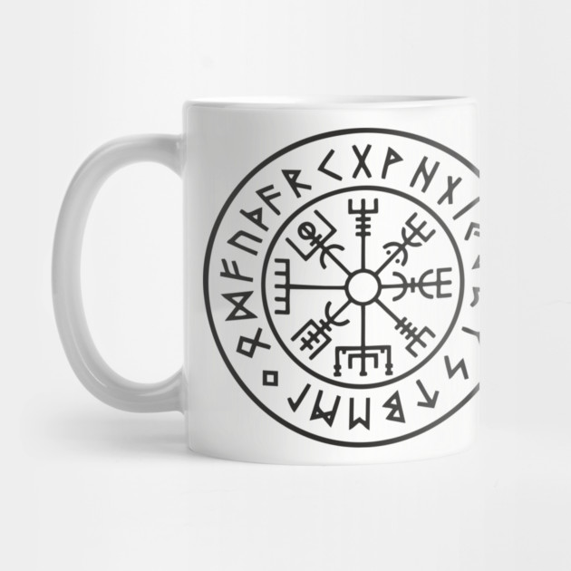 Viking Compass Vegvisir Rune Circle Nordic Heritage by Anticorporati