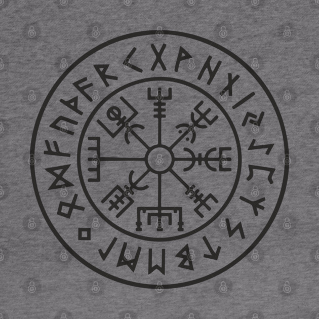 Viking Compass Vegvisir Rune Circle Nordic Heritage by Anticorporati
