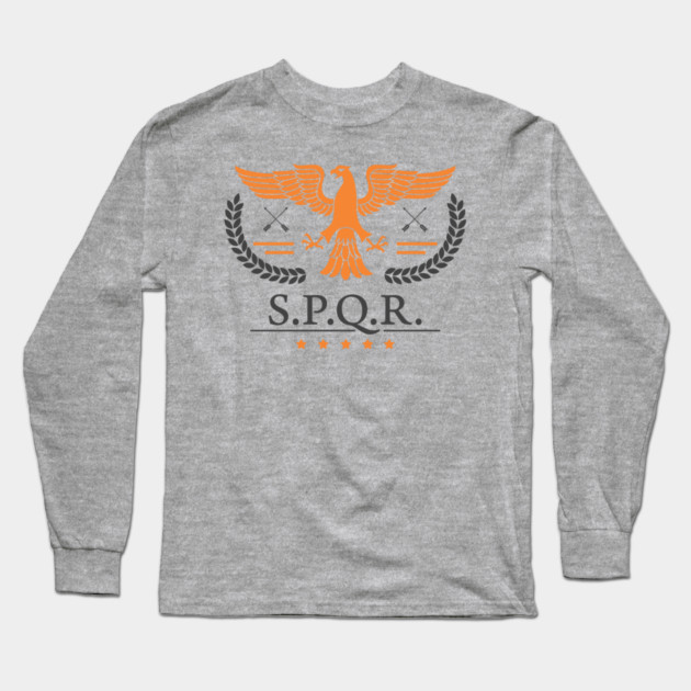 SPQR - Power, Order, Legacy Roman Empire Long Sleeve T-Shirt by Anticorporati