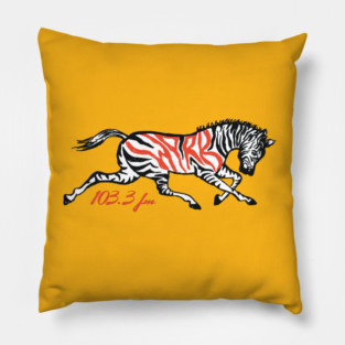 WPRB Zebra Pillow