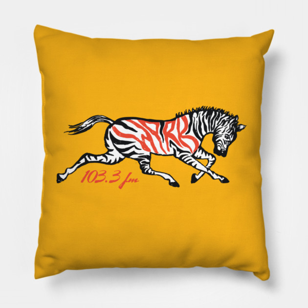 WPRB Zebra Pillow by WPRB 103.3 fm