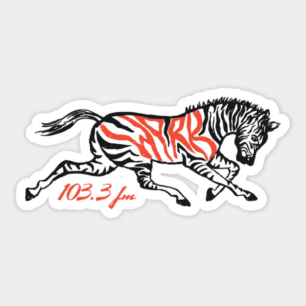 WPRB Zebra Sticker by WPRB 103.3 fm