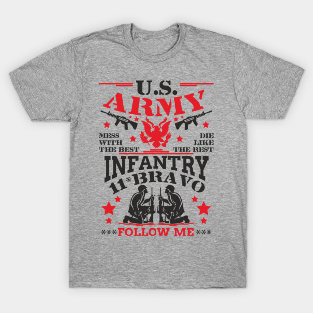 US Army Infantry Military Veteran Pride T-Shirt by Anticorporati