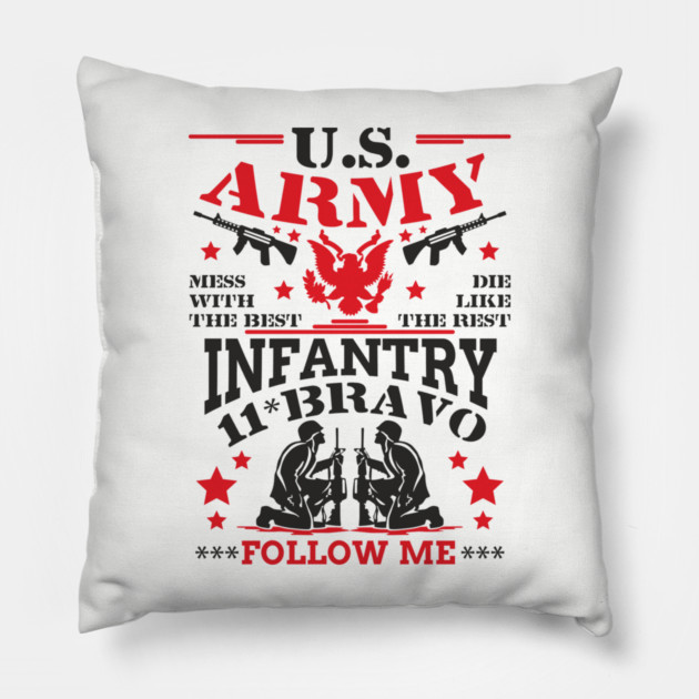 US Army Infantry Military Veteran Pride Pillow by Anticorporati