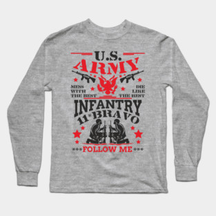 US Army Infantry Military Veteran Pride Long Sleeve T-Shirt