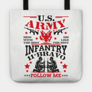 US Army Infantry Military Veteran Pride Tote