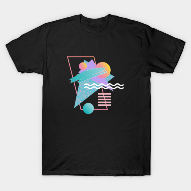 Memphis Pattern 82 / 80s Retro T-Shirt by Studio Memphis Waves