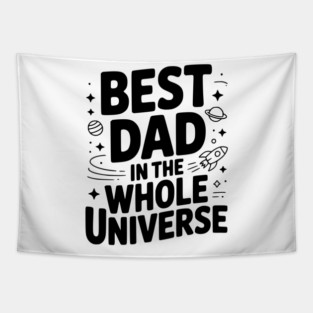 Best Dad in the Whole World Tapestry