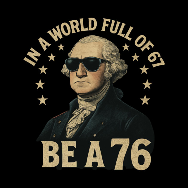George-Washington-67-Meme-in-The-World-Full-of-67-to-Be-A-76 by ArtistTee ⭐⭐⭐⭐⭐