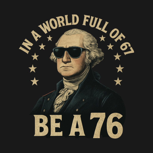 George-Washington-67-Meme-in-The-World-Full-of-67-to-Be-A-76 by ArtistTee ⭐⭐⭐⭐⭐