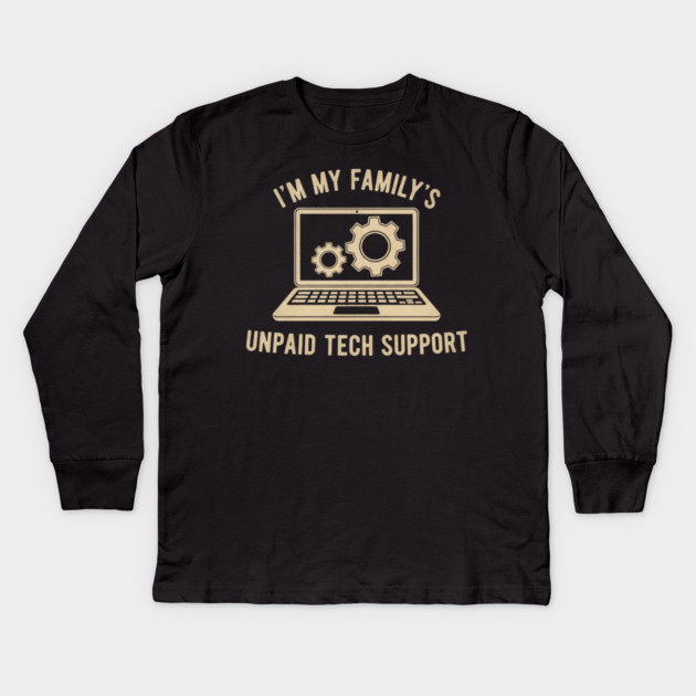 Funny Tech Lover Graphic Tee Computer Geek Nerd Engineer Kids Long Sleeve T-Shirt by ArtistTee ⭐⭐⭐⭐⭐