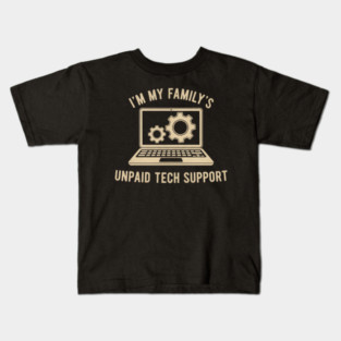 Funny Tech Lover Graphic Tee Computer Geek Nerd Engineer Kids T-Shirt