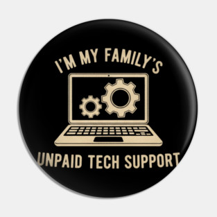 Funny Tech Lover Graphic Tee Computer Geek Nerd Engineer Pin