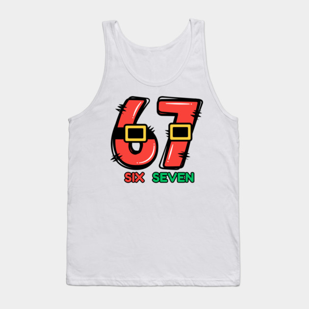 67 Christmas Santa Tank Top by Creatifly Graphic Tees