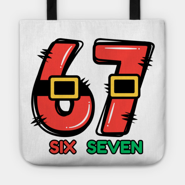 67 Christmas Santa Tote by Creatifly Graphic Tees