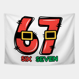 67 Christmas Santa Tapestry