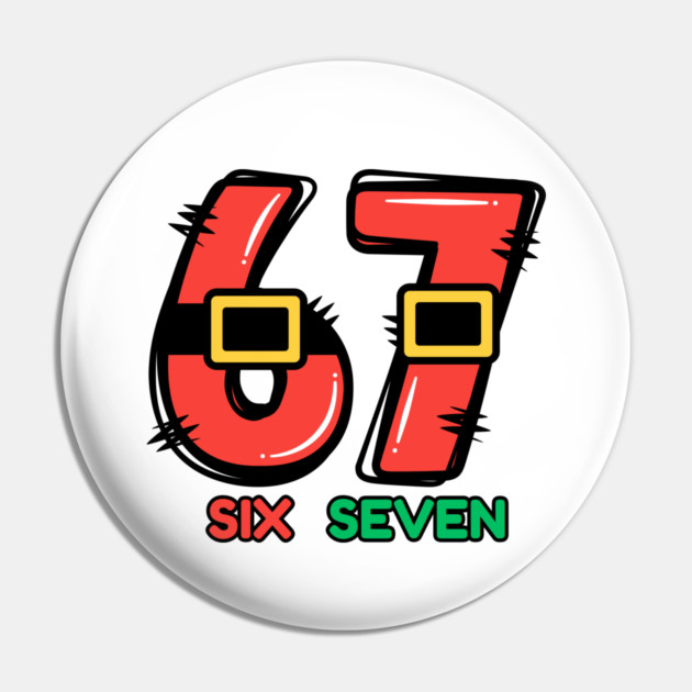 67 Christmas Santa Pin by Creatifly Graphic Tees