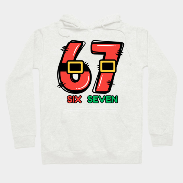 67 Christmas Santa Hoodie by Creatifly Graphic Tees